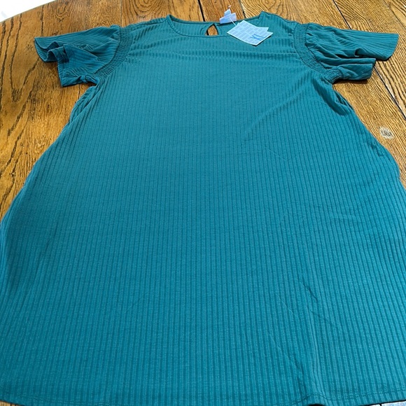 LulaRoe Roselyn style flutter sleeve style dress.Side pockets. Size XL. - Picture 1 of 12